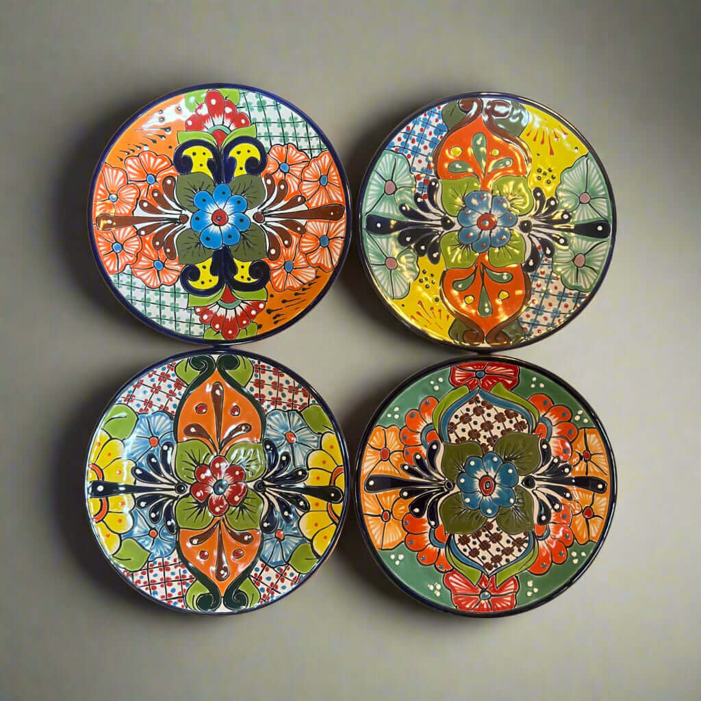 11.5" Talavera Dinner Plate | Hand-Painted Mexican Folk Art Dish
